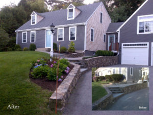 Landscape Design Before and After Photo